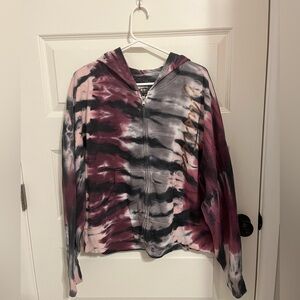 Tye Dye Teen Pattern Fleece Hoodie